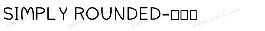 SIMPLY ROUNDED字体转换